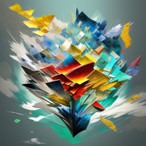 抽象視覺隱喻未來科技與 interconnectedness