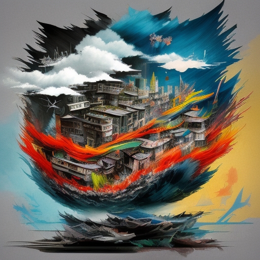金融市場風雲變幻示意圖