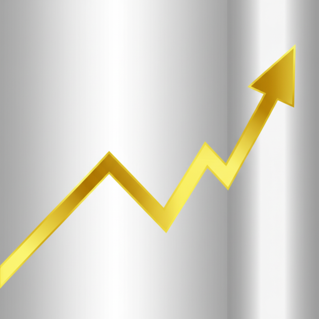 黃金價格在圖表上顯示劇烈震盪的走勢。